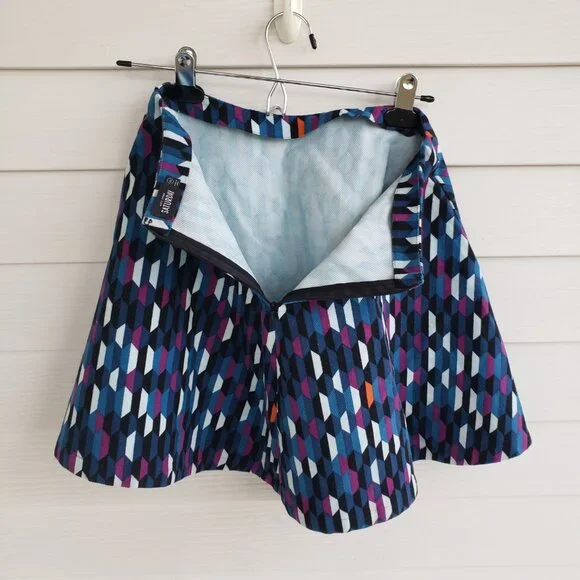 Kate Spade Saturday A-line canvas mini skater skirt - Picture 4 of 6